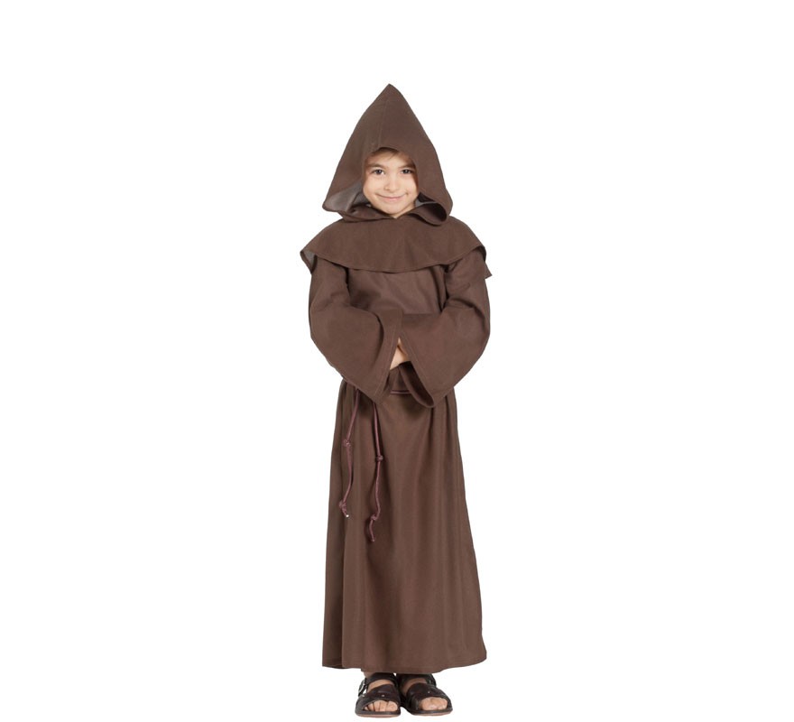 Fato de monge com capuz para crianças