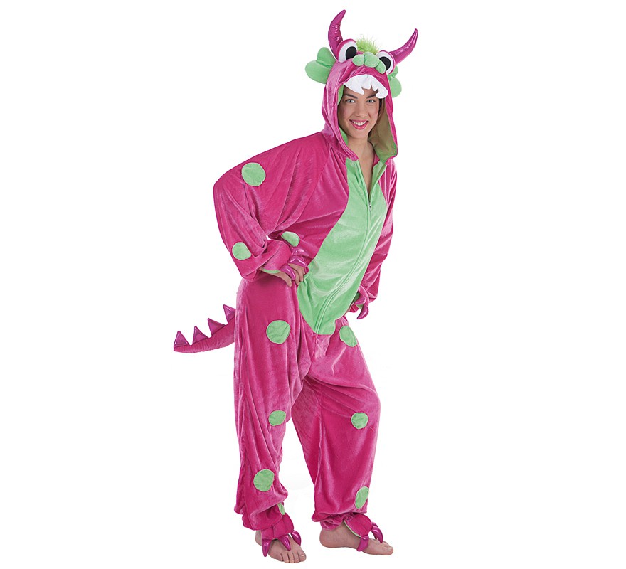 Fato de monstro com bolinhas para mulher