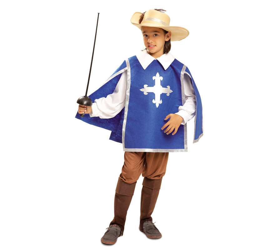 Blue Musketeer costume for boys