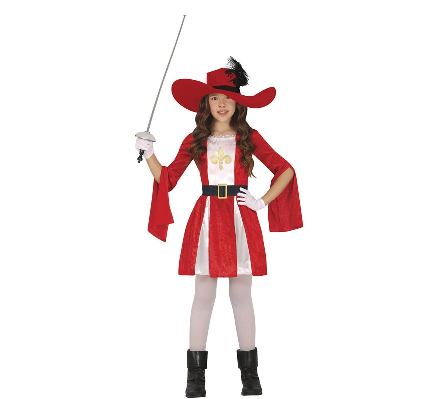 Red Musketeer costume for children