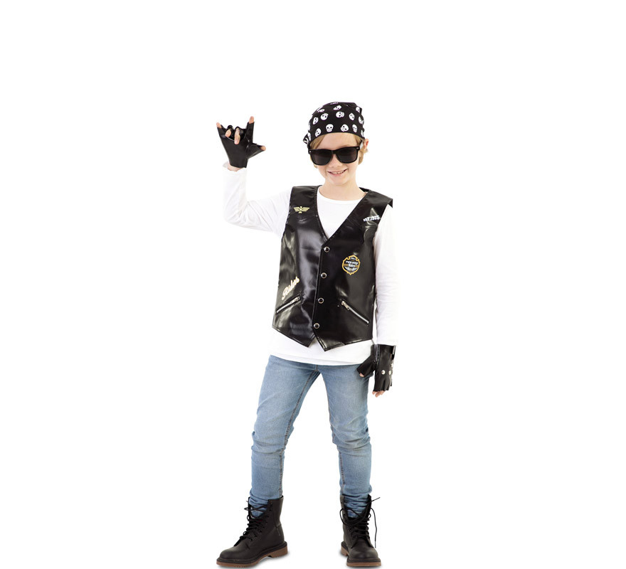 Rocker Motorcycle Costume for Boys
