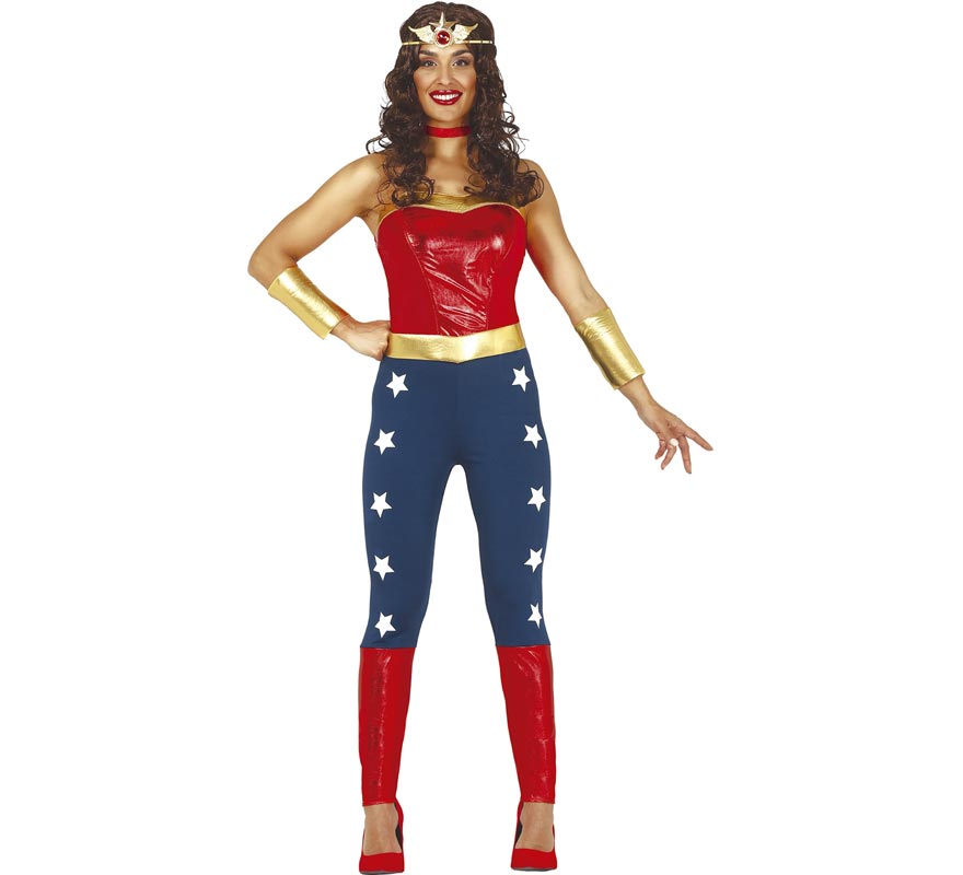 Fato de Mulher Maravilha para mulher