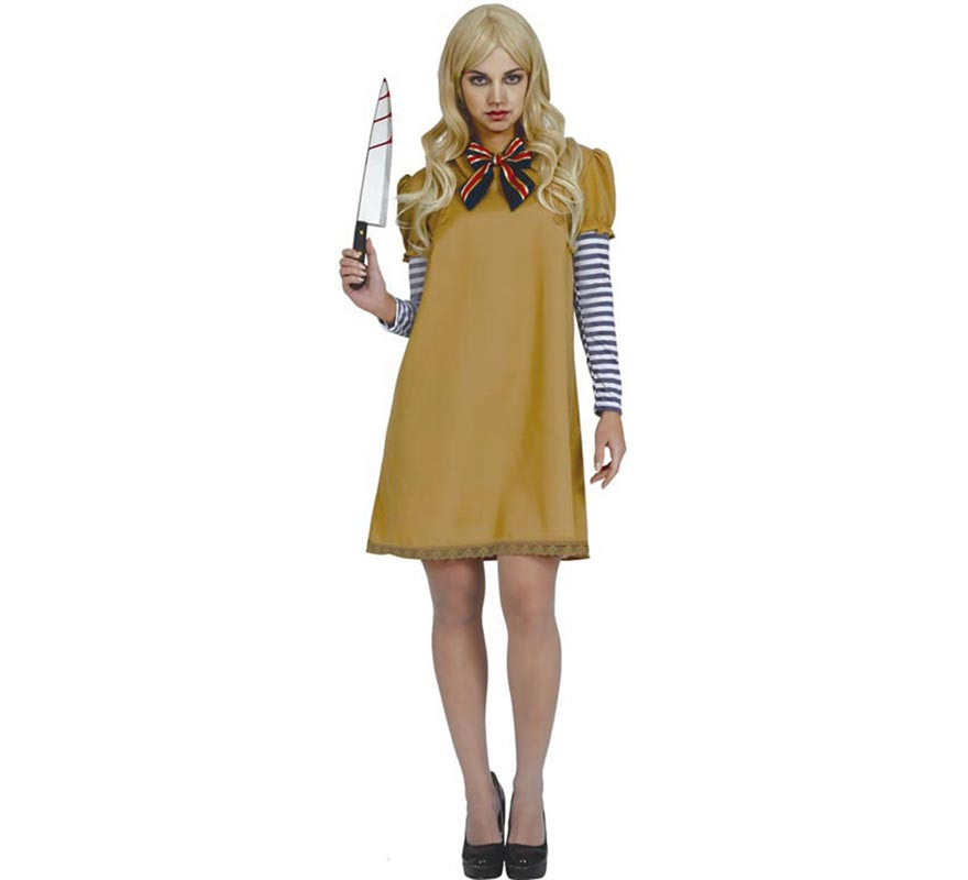 Fato de boneca psicopata Android Megan para mulher