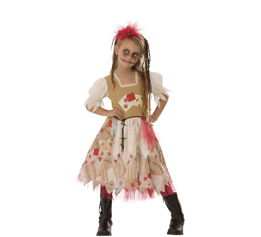 Fato de boneca de pano para menina