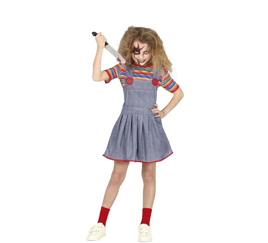 Fato de boneca malvada para menina