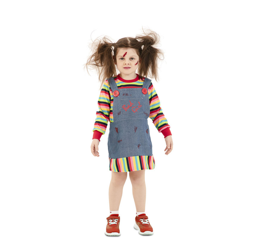 Possessed Doll Costume with skirt for girl
