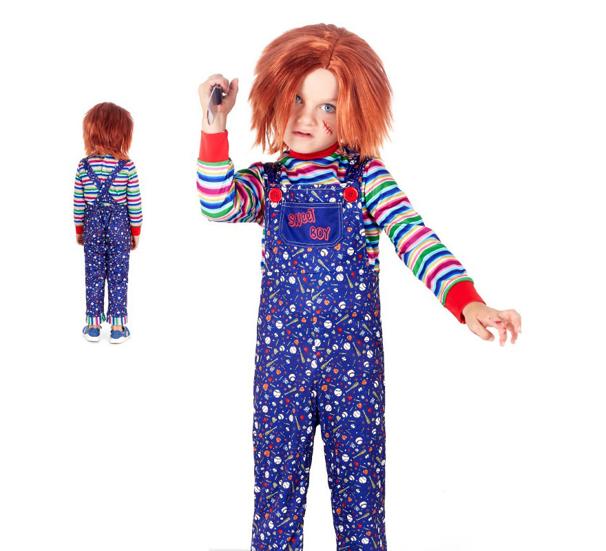 Fato de boneca assassina para criança