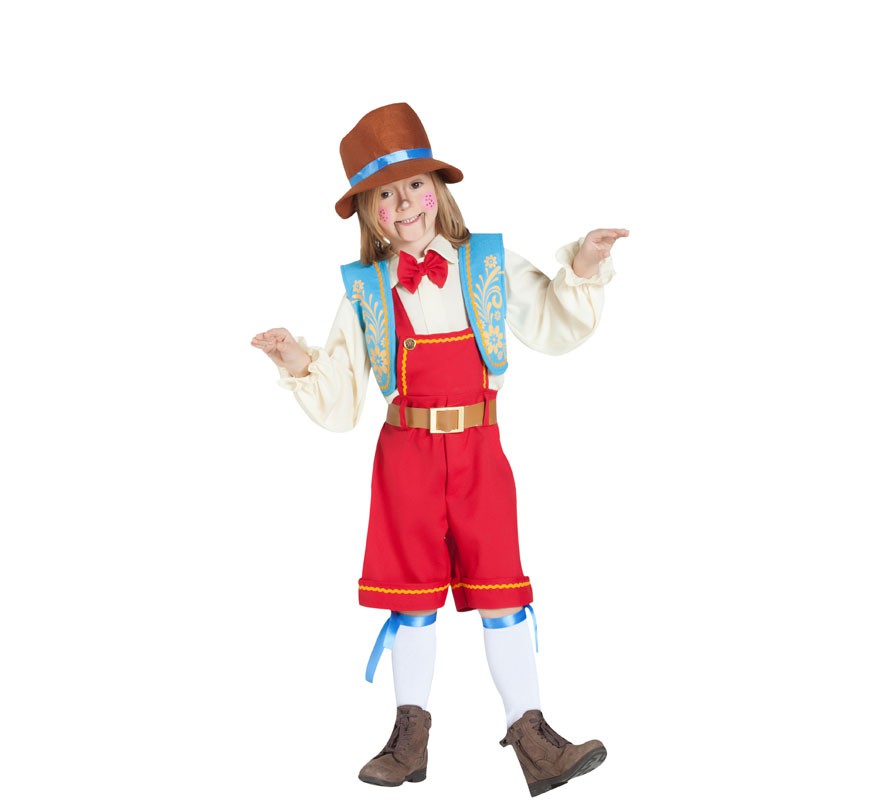 Wooden doll costume for children