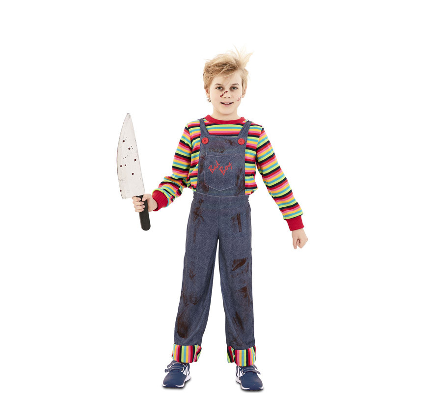 Fantasia de boneca possuída de menino