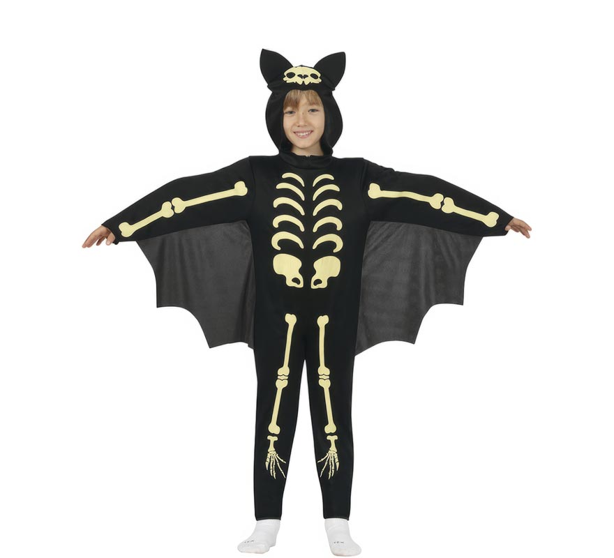 Fato de morcego-esqueleto para meninos