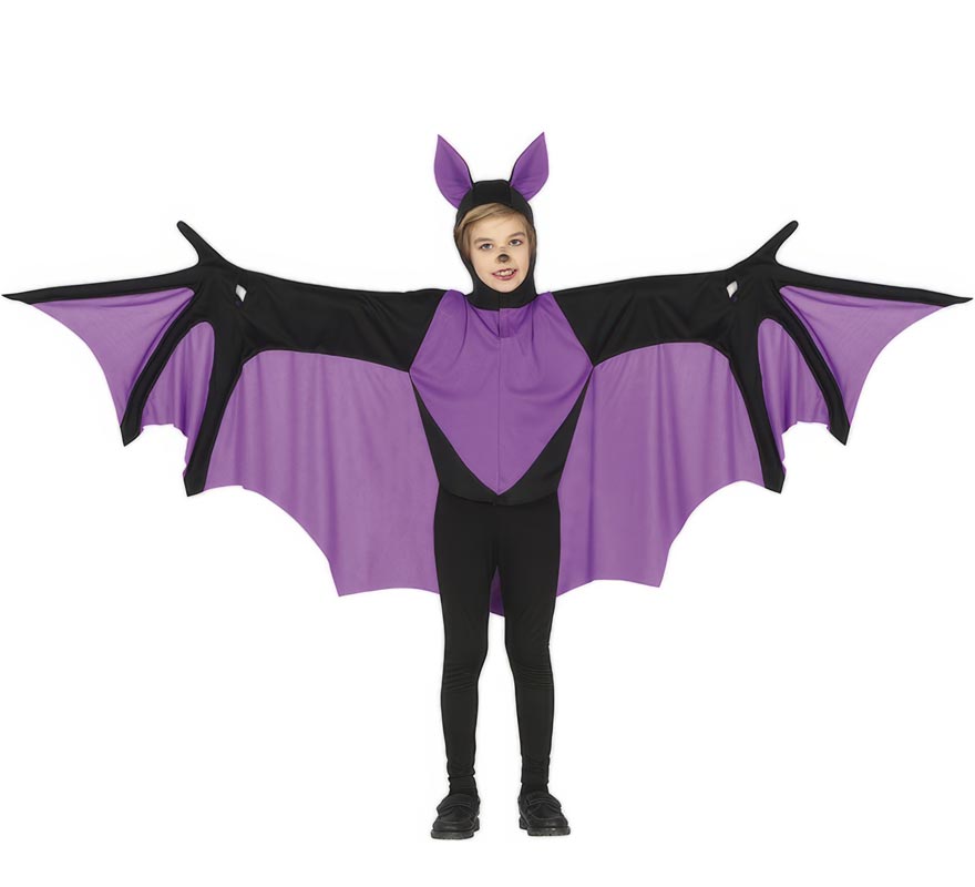 Purple Bat Costume for Kids