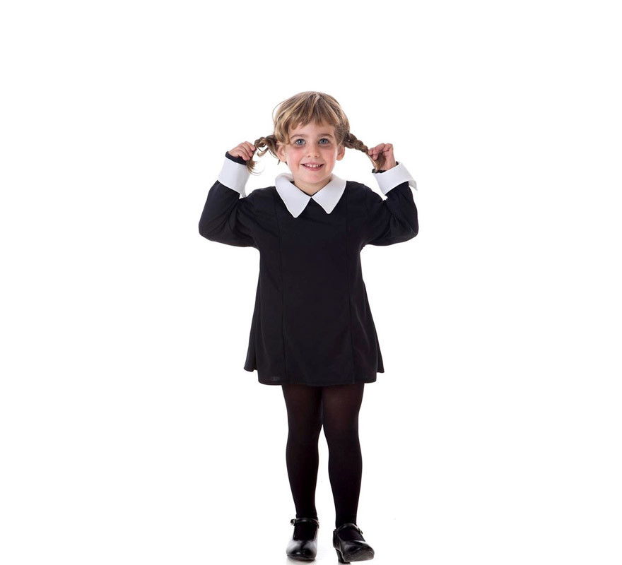 Fato de Menina Sinistra preto Clássico para menina