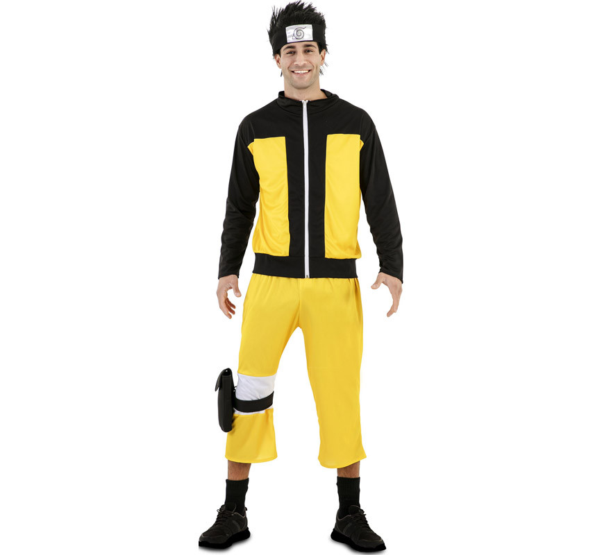 Fato de ninja de anime Hokage masculino