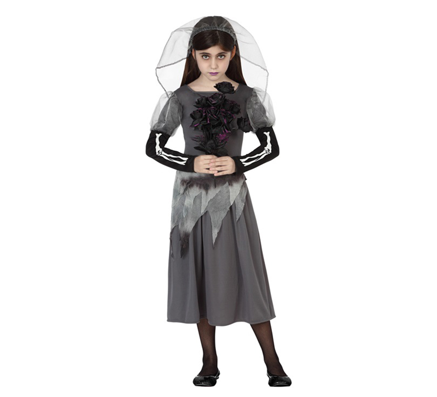 Fato de Corpse Bride para menina no Halloween Fato de Corpse Bride para menina no Halloween