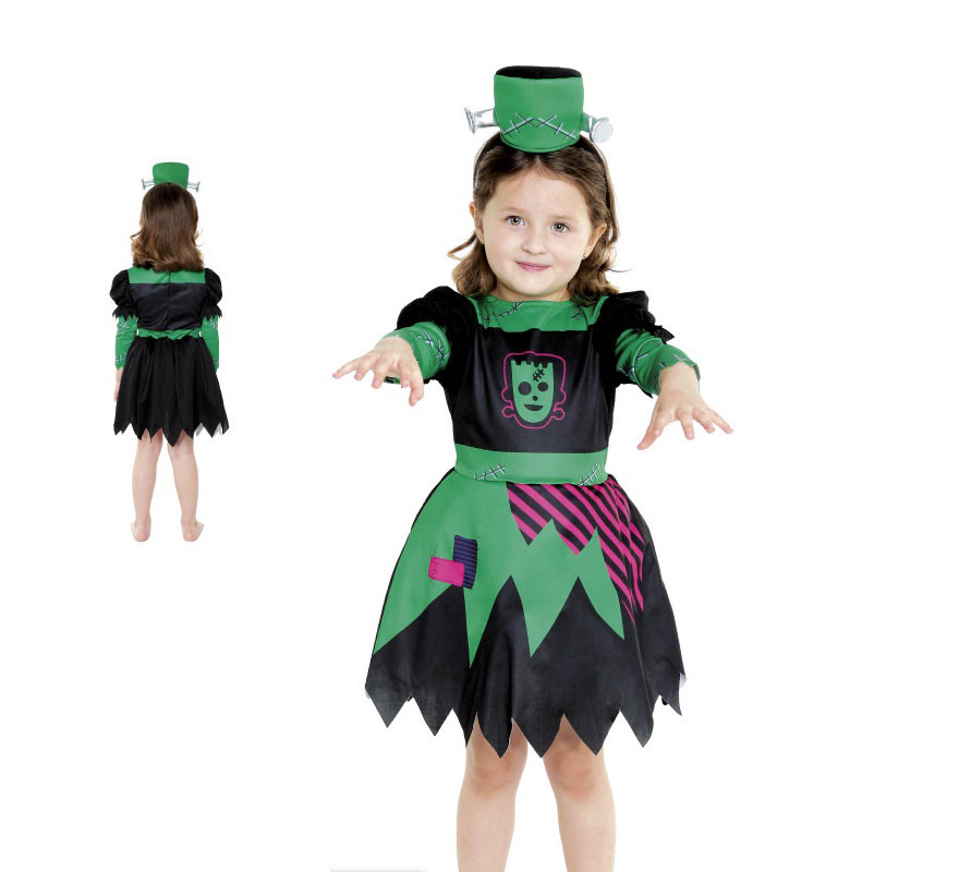 Fato de noiva Dark Franky com bandana para menina