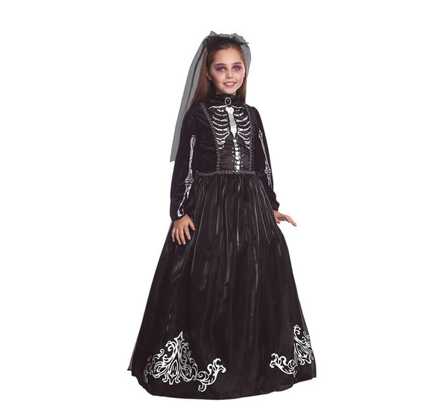 Skeleton Bride Costume for Girl