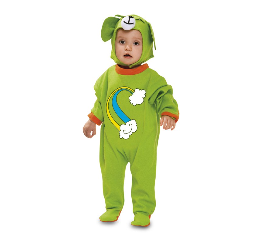 Fato de urso arco-íris para bebês