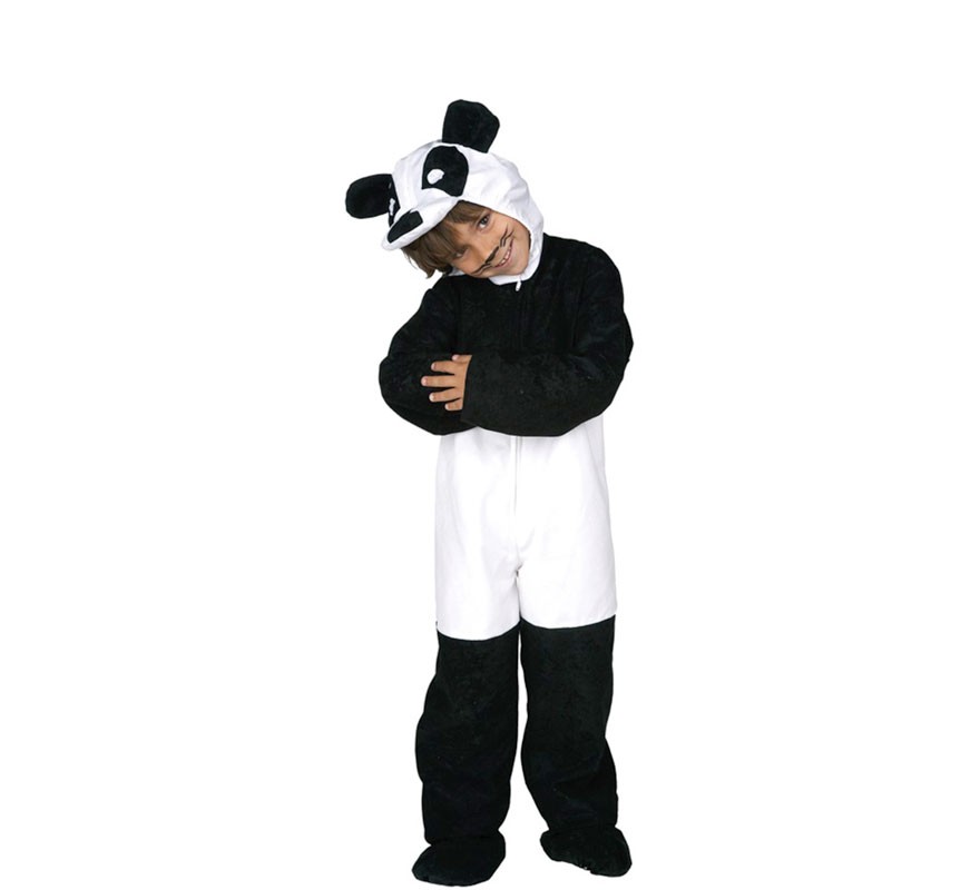 Fato de urso panda para crianças