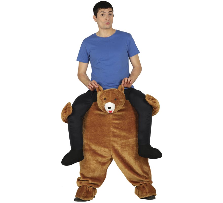 Fato de Ombros de Urso Castanho para Adulto