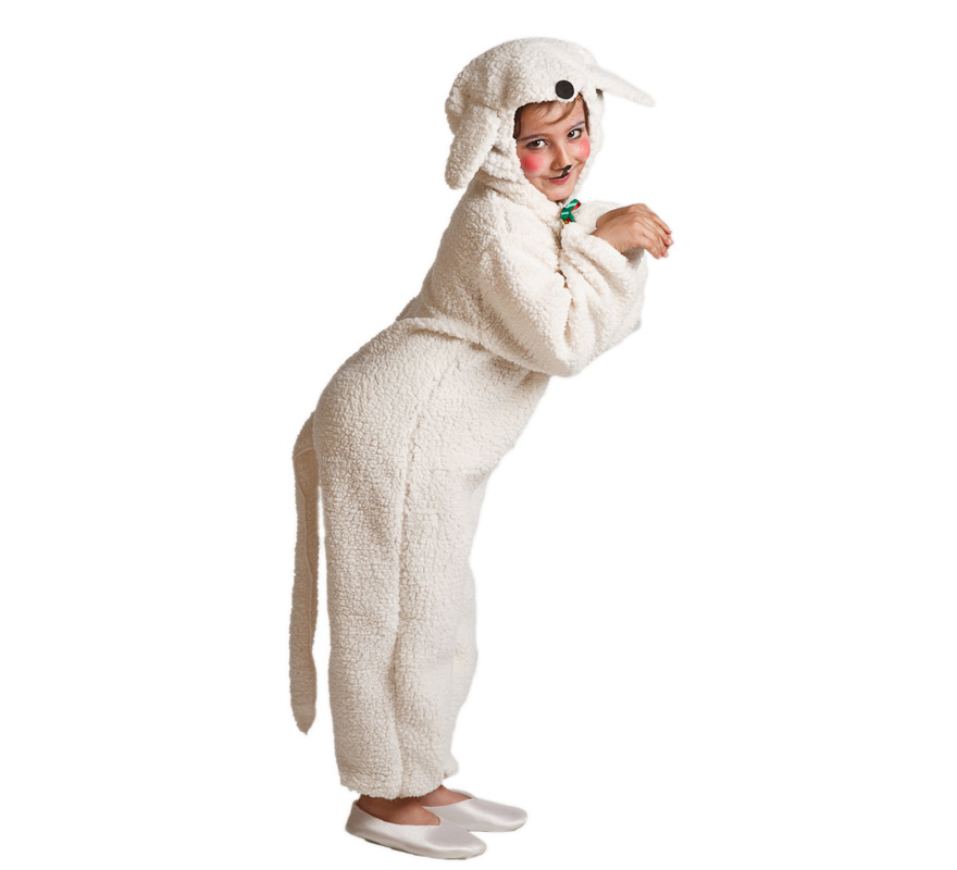 Fato de ovelha branca para crianças