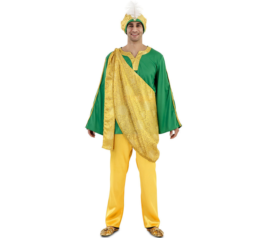 Fantasia de Página Real Amarela para Homens Fantasia de Página Real Amarela para Homens