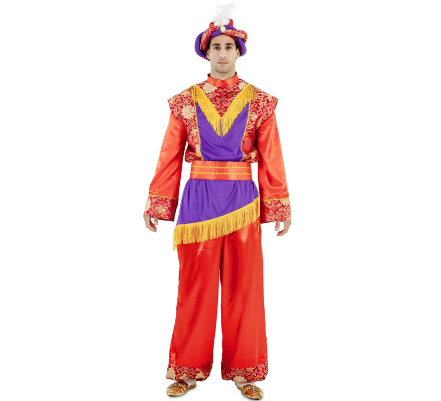 Red Royal Page Costume for Men