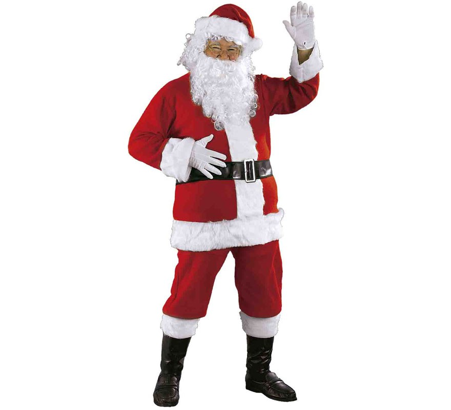 Fato de Papai Noel deluxe para homem