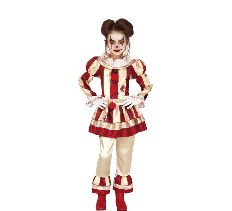 Striped Clown Costume for Girl