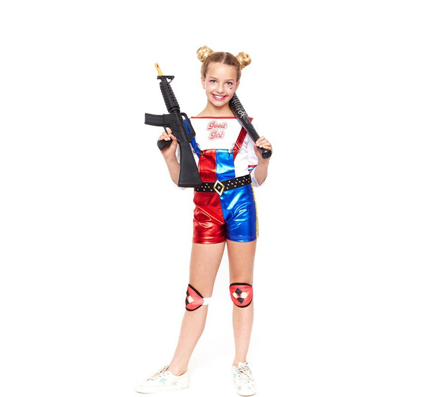 Fato de palhaço conflitante para menina