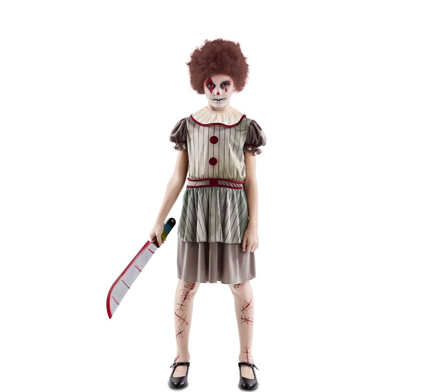 Fato de palhaço do Terror para menina Fato de palhaço do Terror para menina