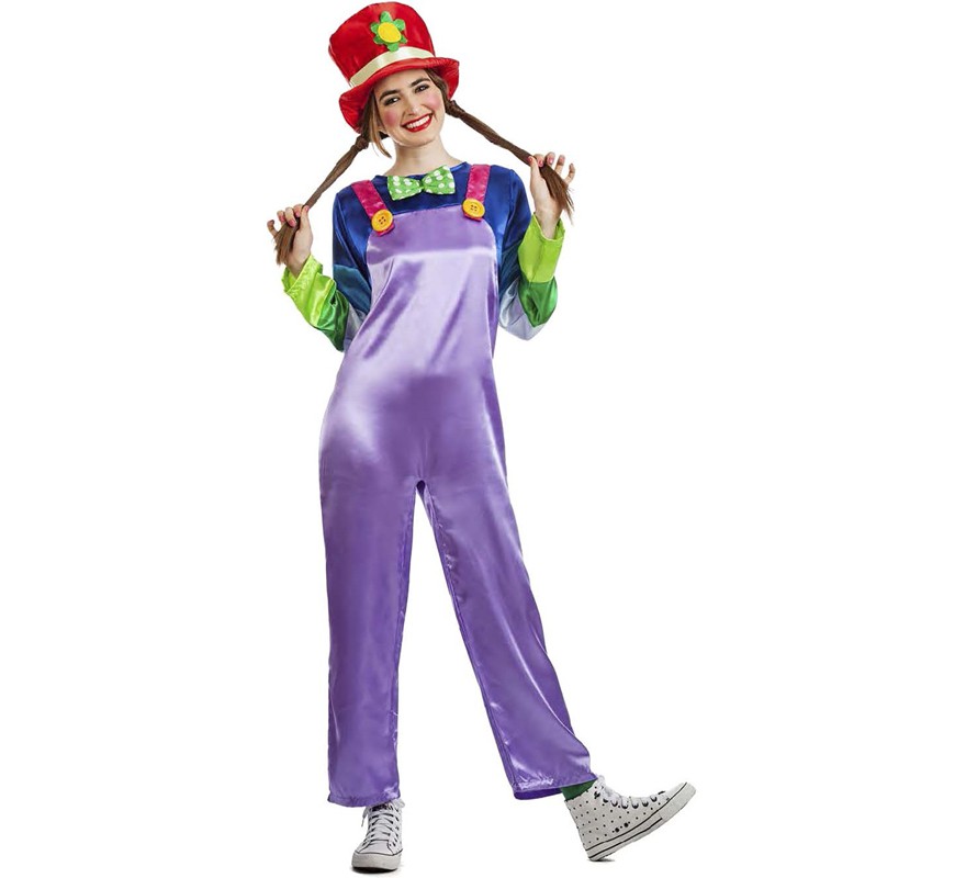 Purple Clown Costume for women