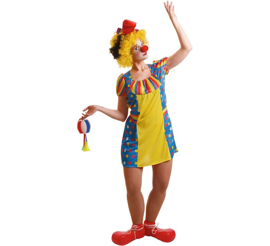 Multicolor Clown Costume for women