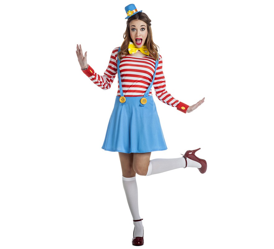 Fato de palhaço para mulher