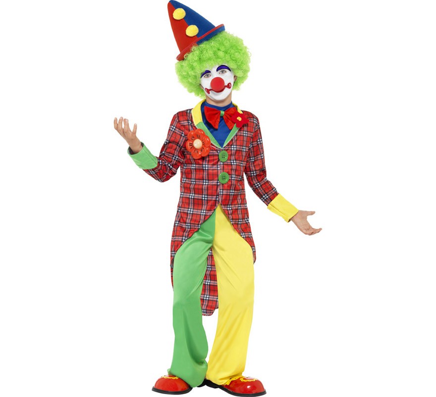 Checkered Clown Costume for Boys