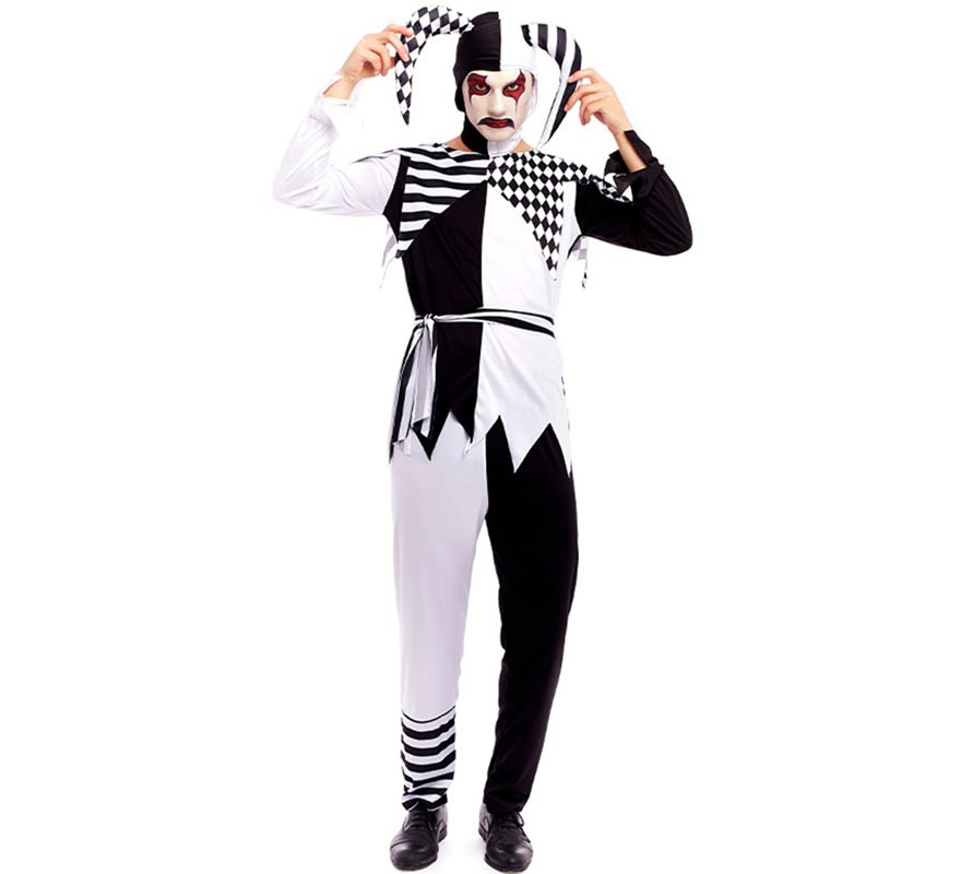 Fato de palhaço arlequim para homem