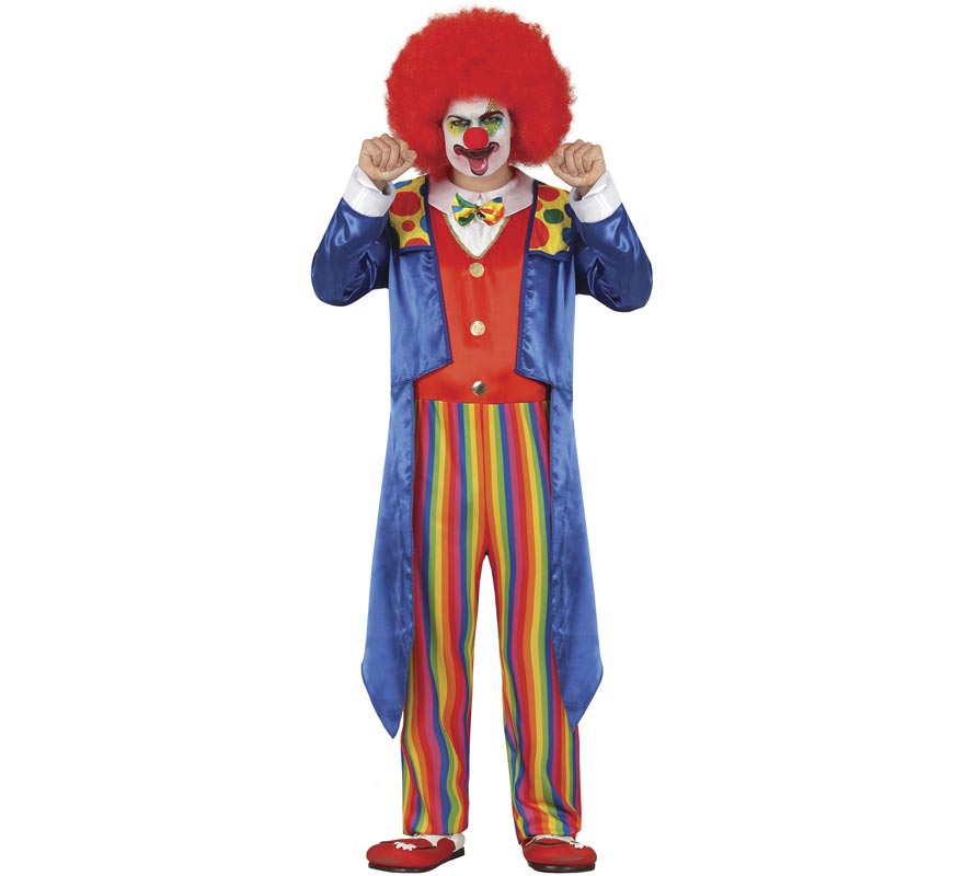 Blue Morning Clown Costume for men