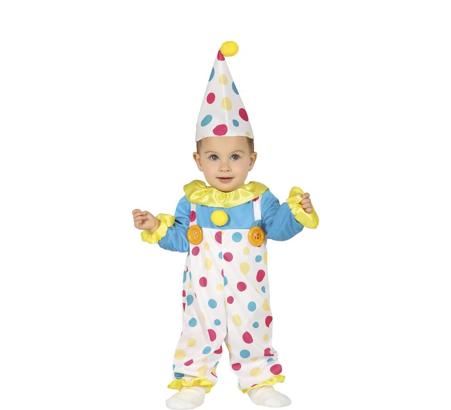 Clown Costume with Polka Dots for baby