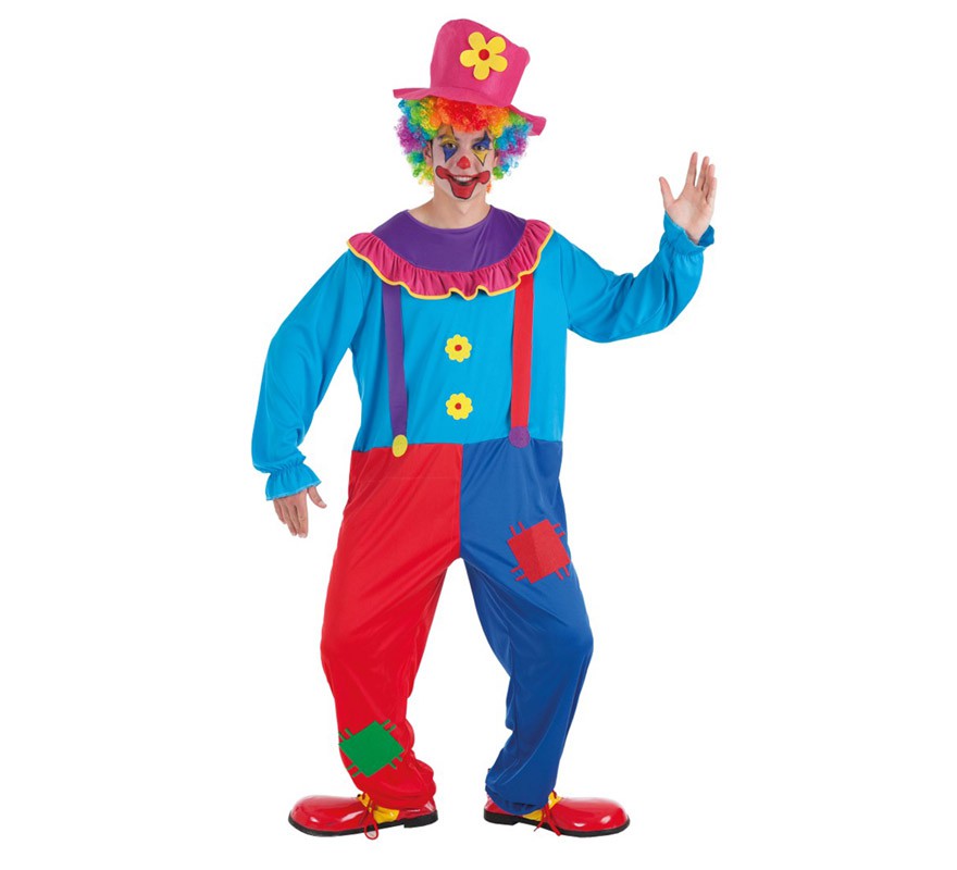 Fato de palhaço Crispino para homem Fato de palhaço Crispino para homem