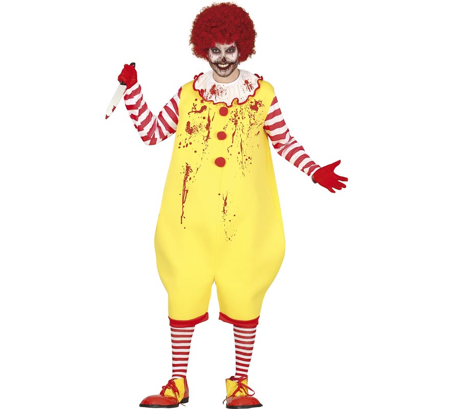 Vile Hamburger Clown Costume for Men