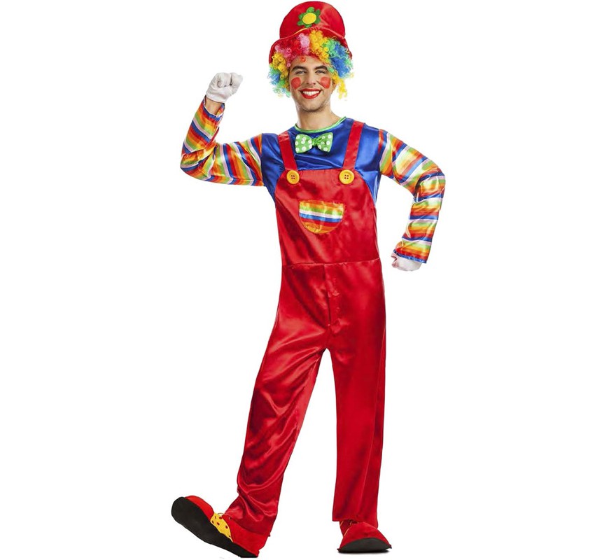 Red Clown Costume for Men Red Clown Costume for Men