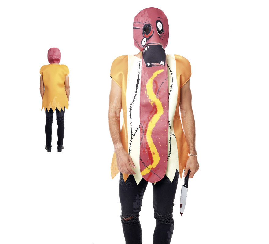 Zombie Hot Dog Costume for Men