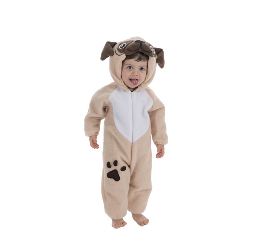 Puppy costume with footprint for baby
