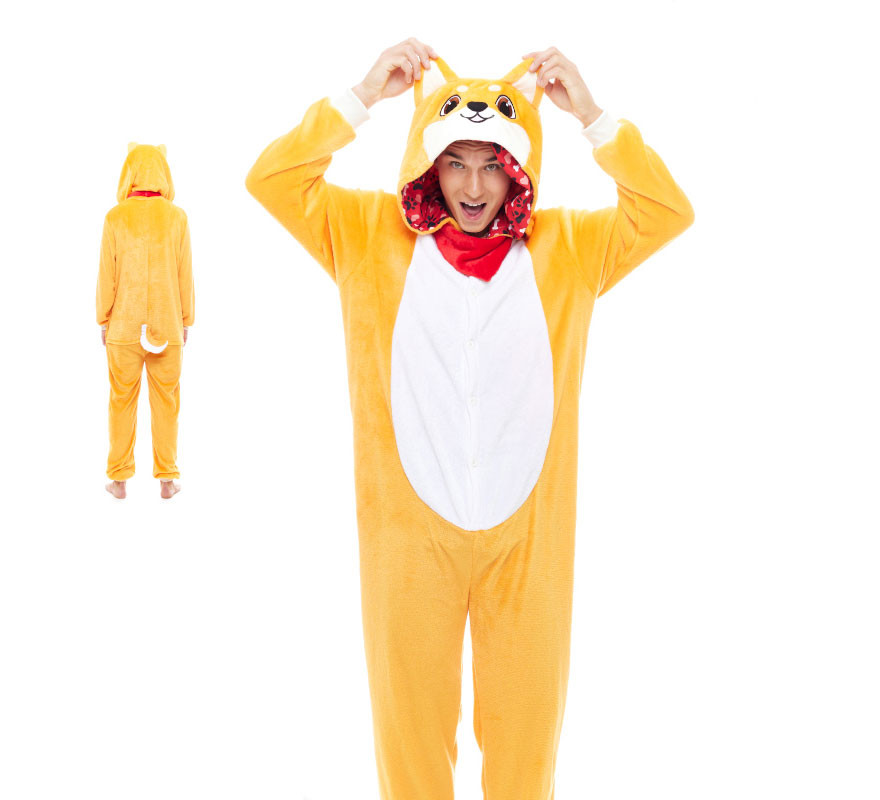 Orange Aitor Akita Pajama Costume for Adults