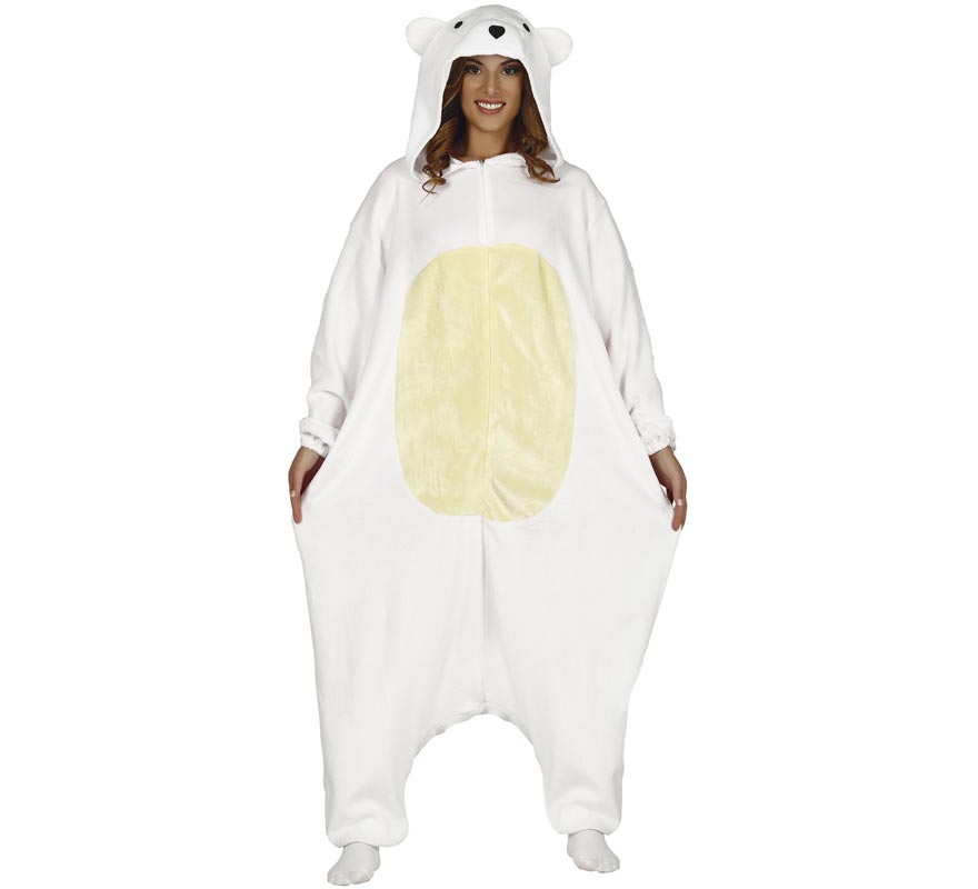 Fantasia de Pijama Urso Polar Adulto