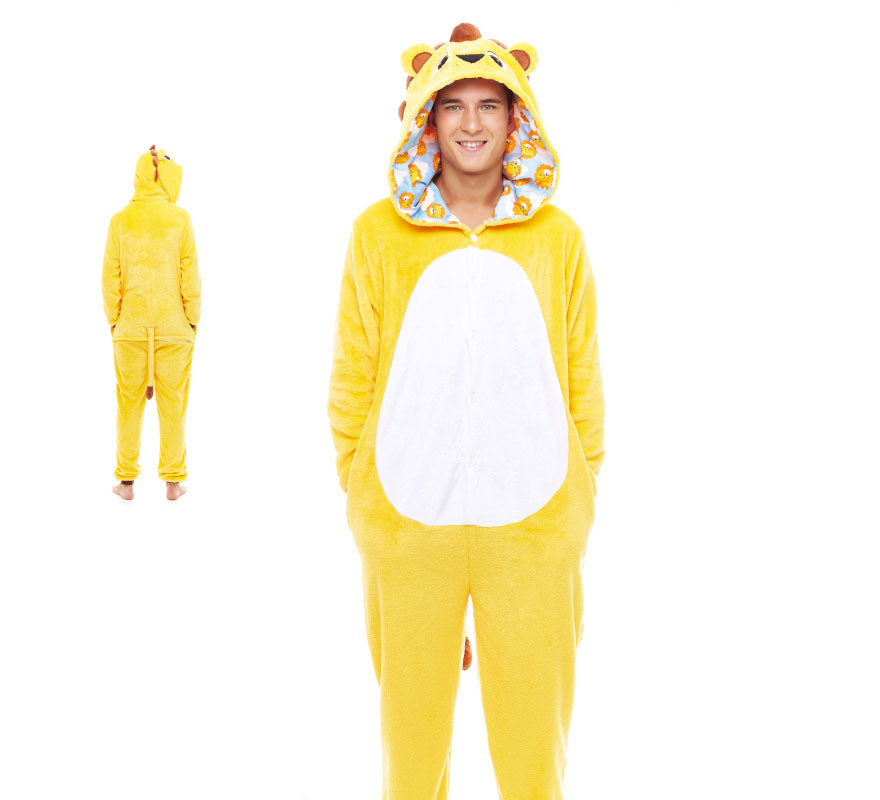 Fato de pijama amarelo Lorenzo León para homem