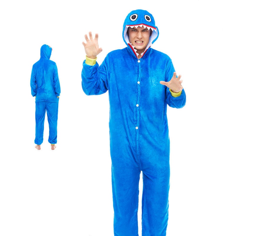 Blue Monster Pajama Costume for Men