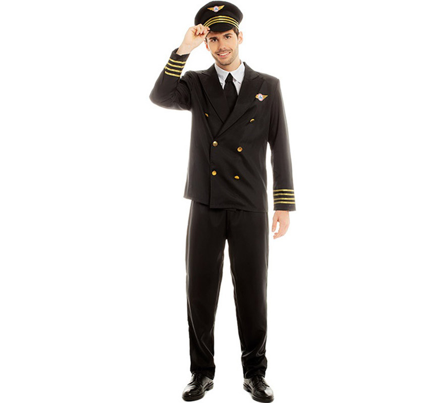 Flight Captain Pilot Costume for Men