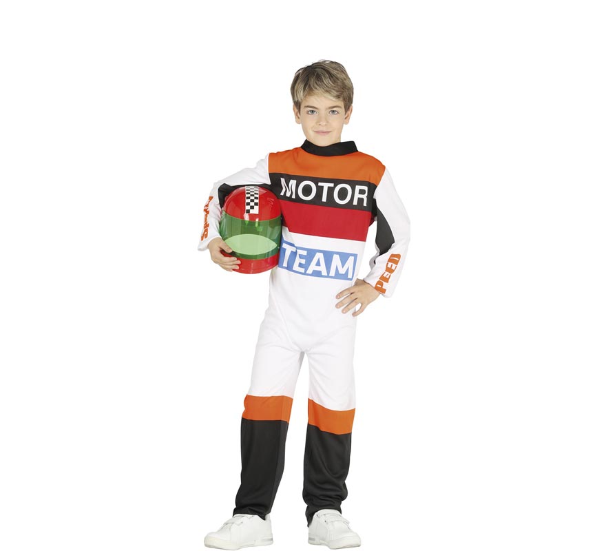 Fato de motociclista para menino