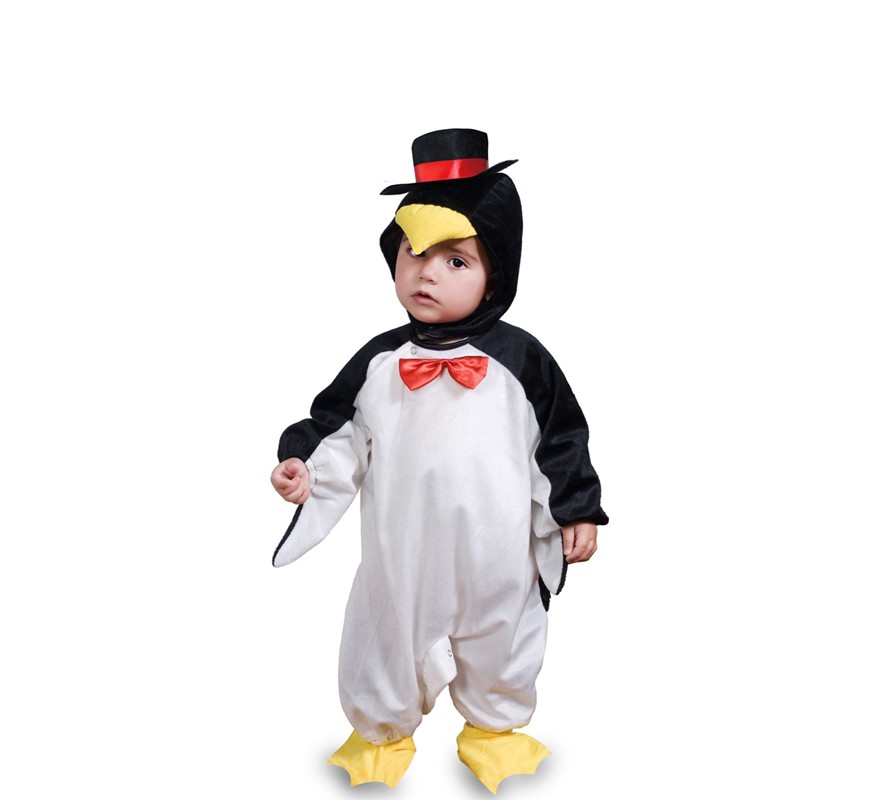 Penguin costume with hat for baby