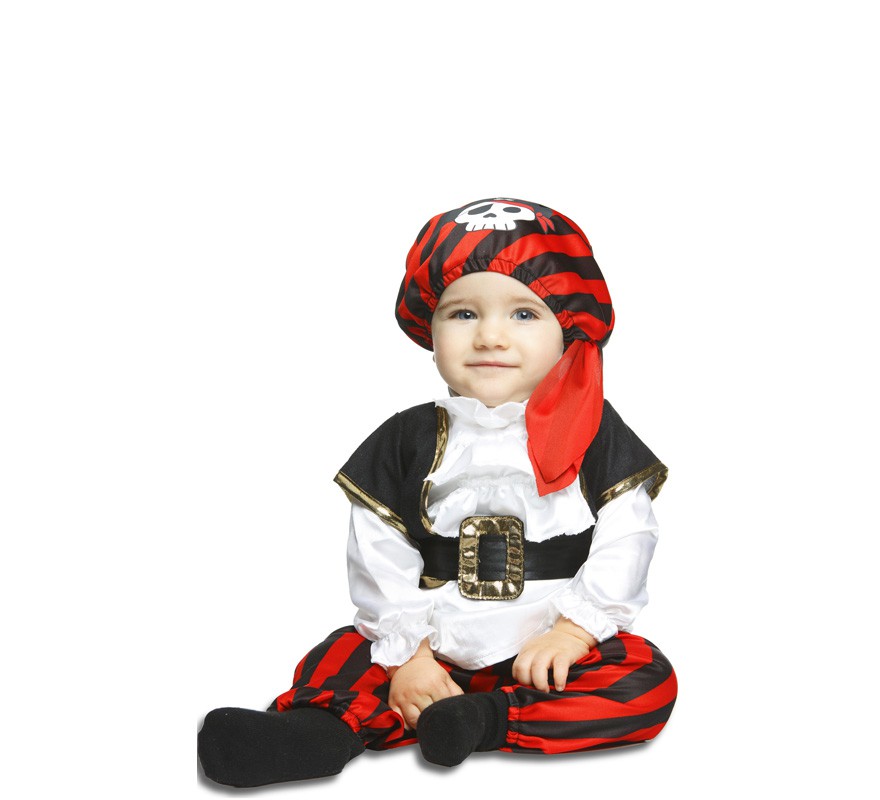 Fato de caveira pirata para bebés